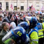 London protests: Mask’s speech in March Tommy Robinson was condemned as “disgusting”
