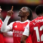 Abrachi Eze scored against former club Palace to extend Arsenal’s lead