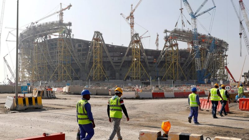 FIFA has signed an agreement to ensure “safe conditions” at World Cup construction sites